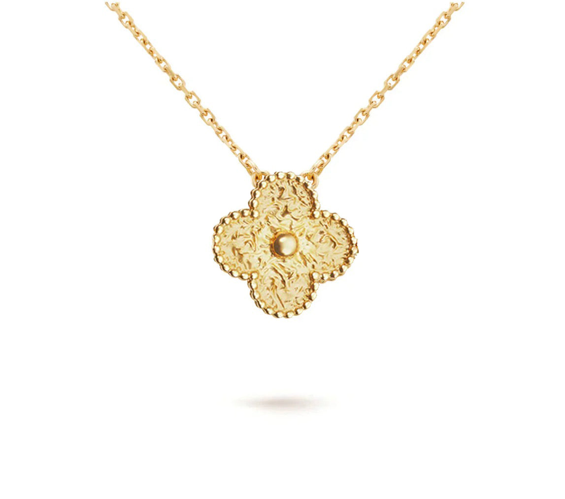 [KELA]15MM CLOVER FLOWER PENDANT NECKLACE COLLECTION