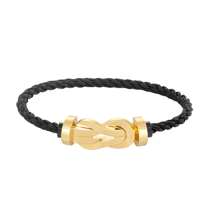 [KELA]LARGE 8-FIGURE BUCKLE BRACELET - GOLD