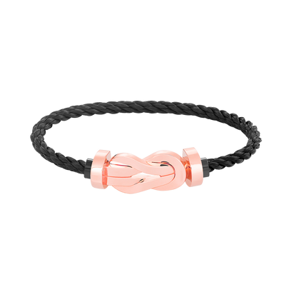 [KELA]LARGE 8-FIGURE BUCKLE BRACELET - ROSE GOLD