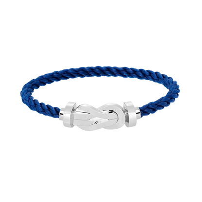 [KELA]LARGE 8-FIGURE BUCKLE BRACELET - WHITE GOLD