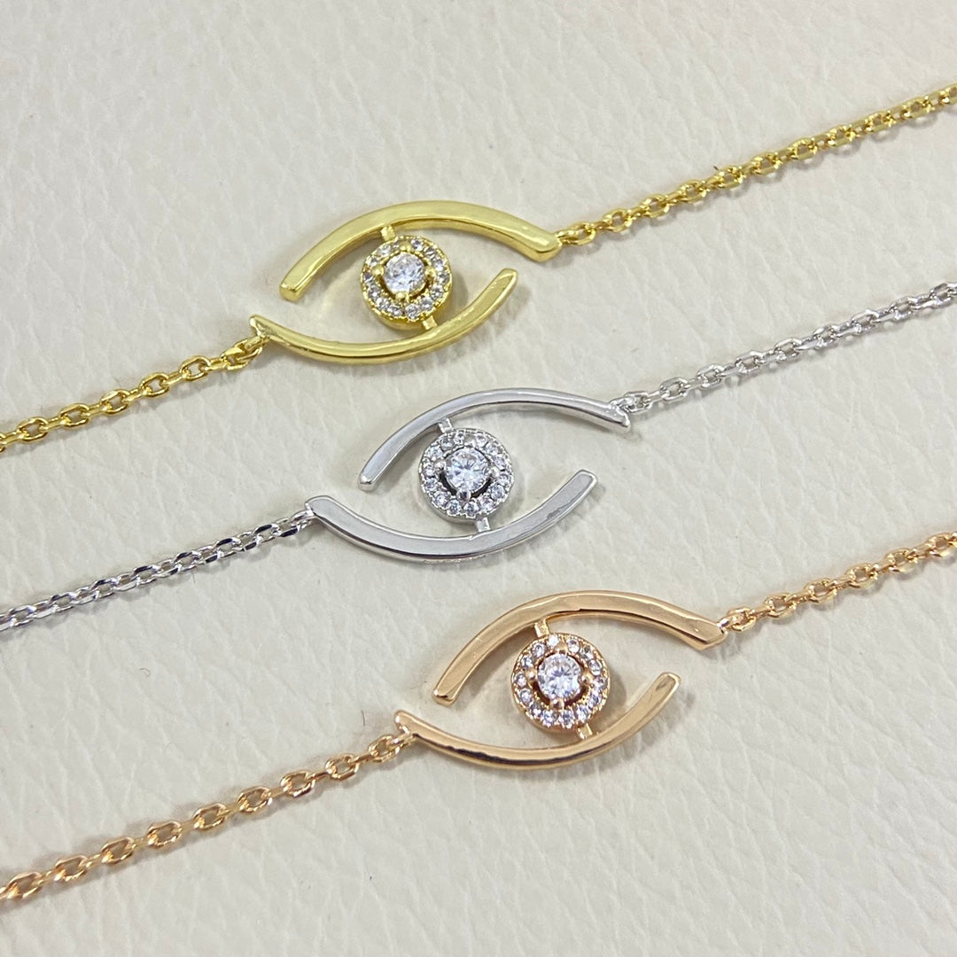 [KELA]LUCKY EYE PAVÉ-SET DIAMOND BRACELET