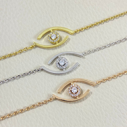 [KELA]LUCKY EYE PAVÉ-SET DIAMOND BRACELET