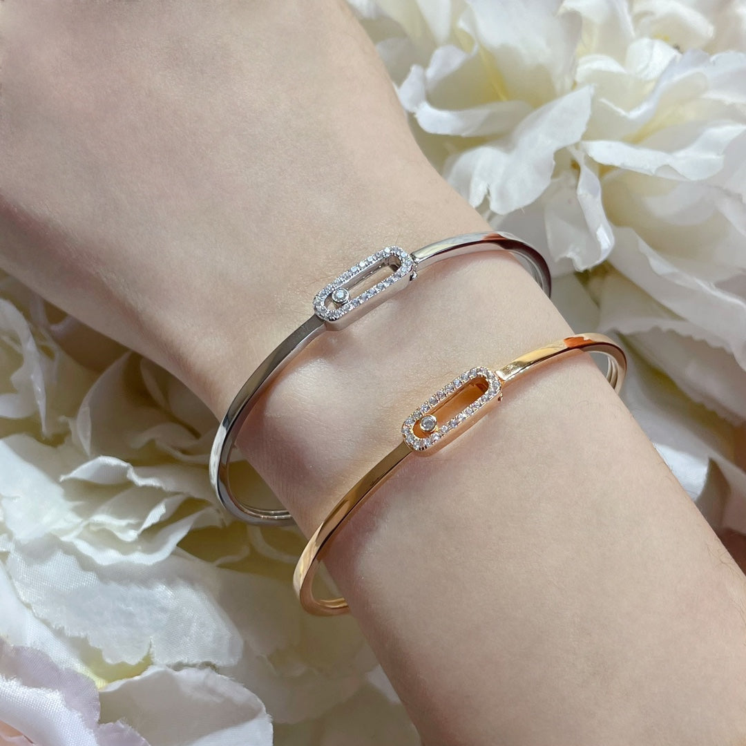[KELA]MOVE UNO PAVÉ FLEX BANGLE (MEDIUM)