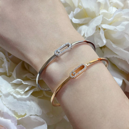 [KELA]MOVE UNO PAVÉ FLEX BANGLE (MEDIUM)