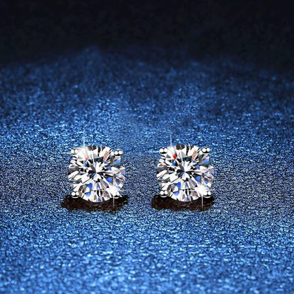 [KELA]FOUR-PRONG MOISSANITE EARRINGS