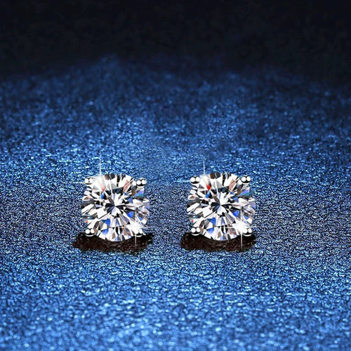[KELA]FOUR-PRONG MOISSANITE EARRINGS