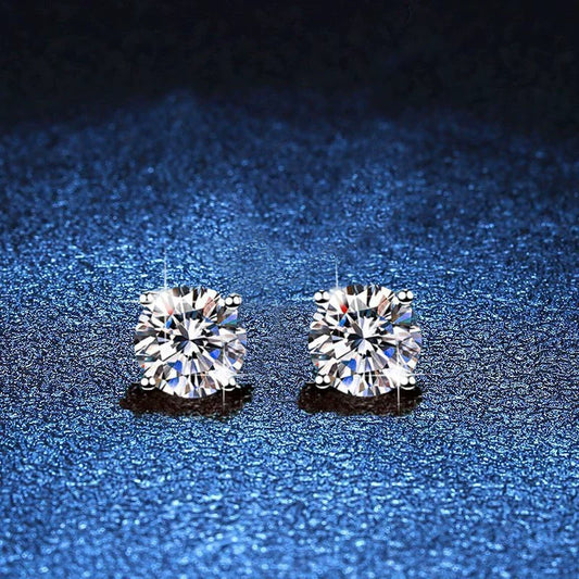 [KELA]FOUR-PRONG MOISSANITE EARRINGS