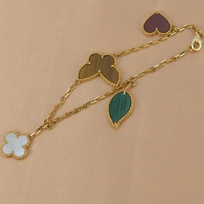 [KELA]LUCKY NATURE MULTI-CHARM BRACELET
