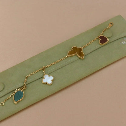 [KELA]LUCKY NATURE MULTI-CHARM BRACELET