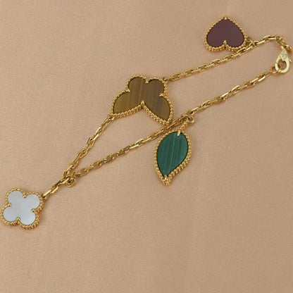 [KELA]LUCKY NATURE MULTI-CHARM BRACELET
