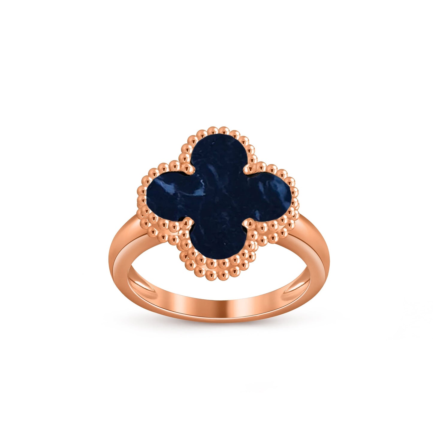 [KELA]LUCKY CLOVER VINTAGE ROSE GOLD RING COLLECTION