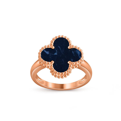 [KELA]LUCKY CLOVER VINTAGE ROSE GOLD RING COLLECTION