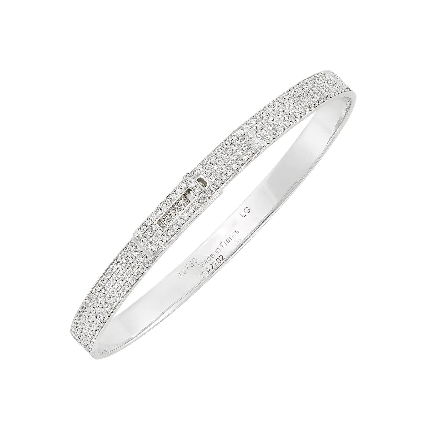 [KELA]HM KELLY BRACELET IN SILVER AND FULL PAVE DIAMOND