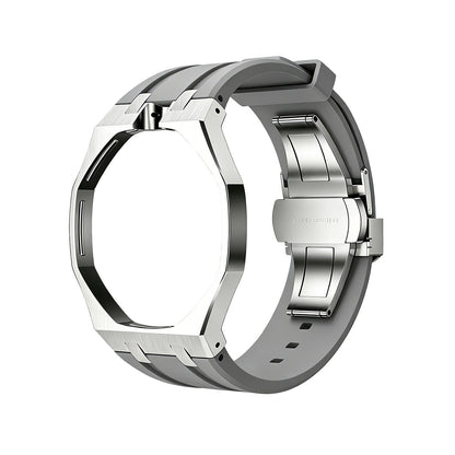 [KELA]OAK POP GRAY STEEL SILICONE STRAP