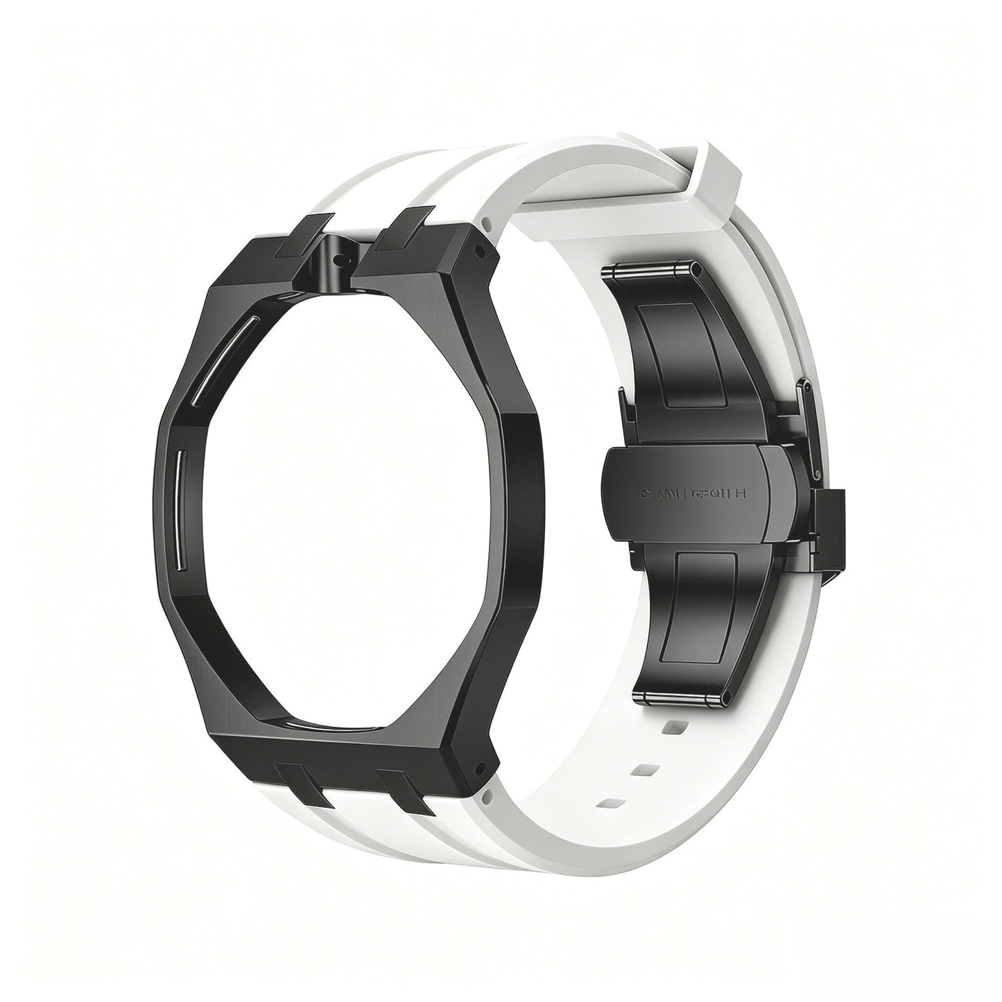 [KELA]OAK POP BLACK STEEL CASE & SILICONE STRAP