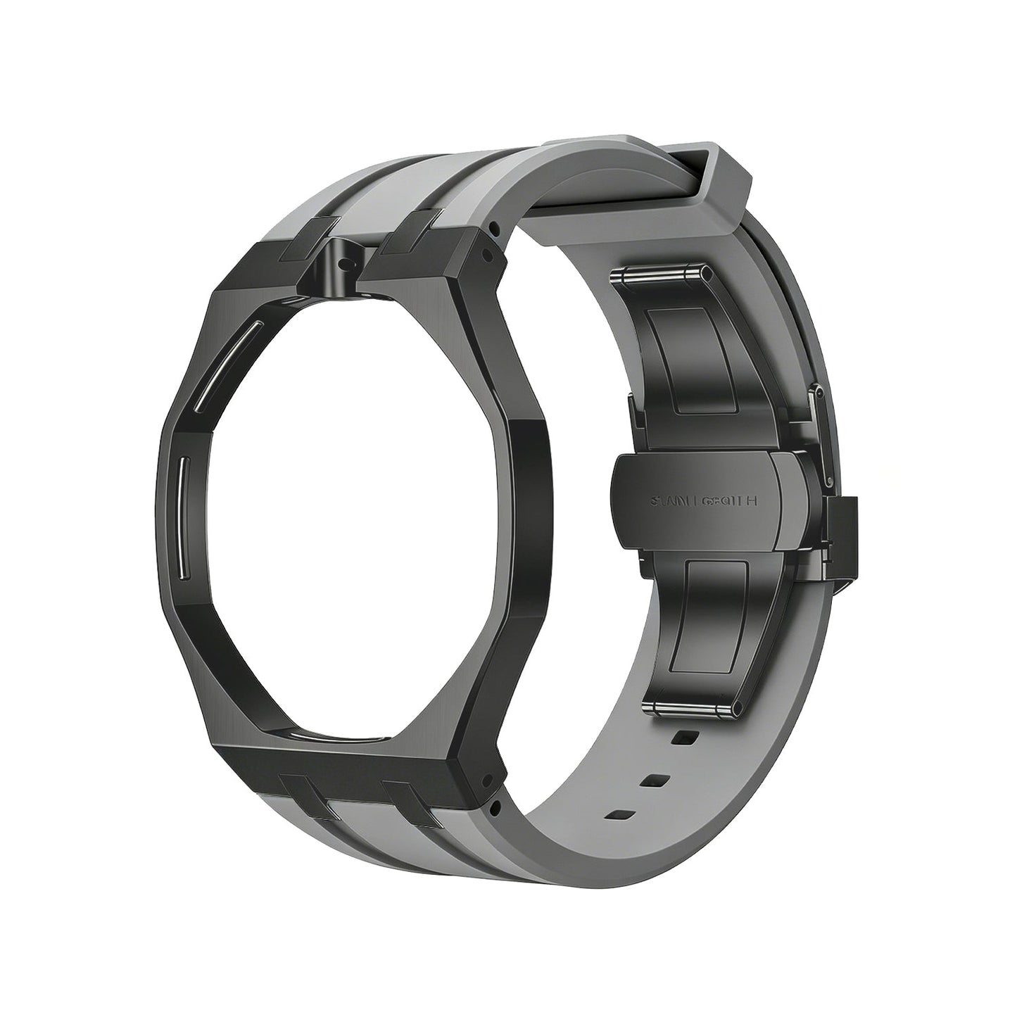[KELA]OAK POP BLACK STEEL CASE & SILICONE STRAP
