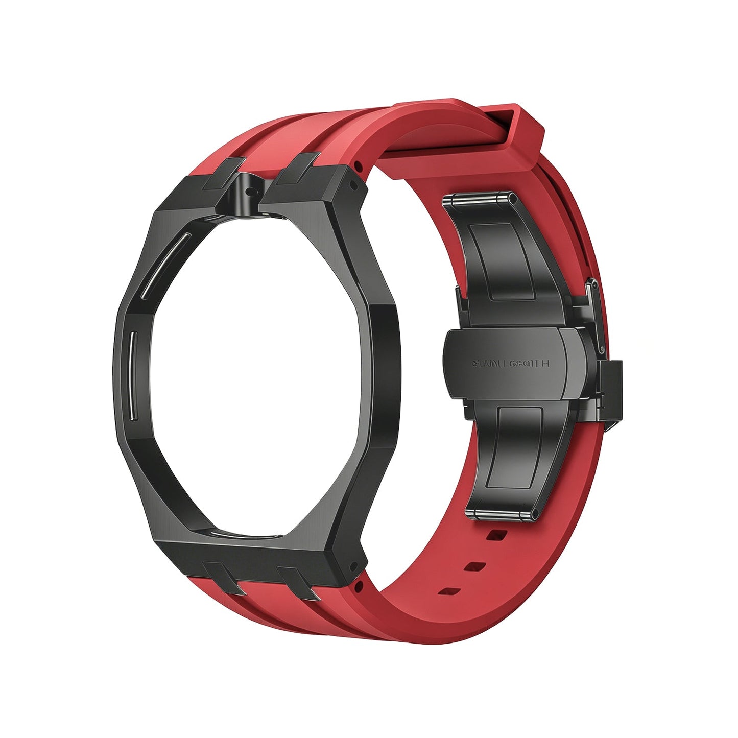 [KELA]OAK POP BLACK STEEL CASE & SILICONE STRAP