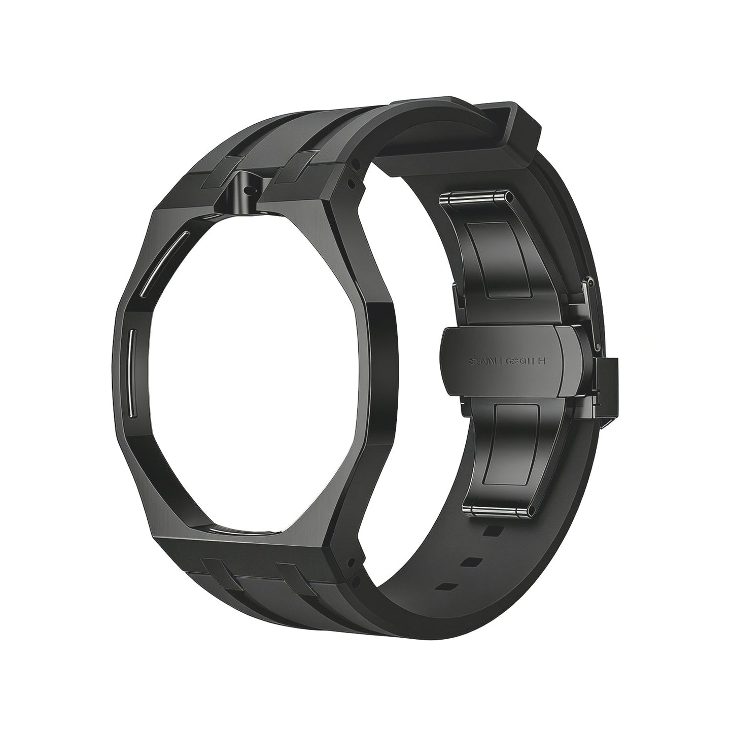 [KELA]OAK POP BLACK STEEL CASE & SILICONE STRAP