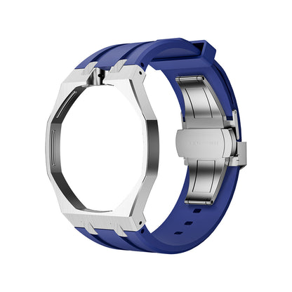 [KELA]OAK POP DARK BLUE STEEL SILICONE STRAP