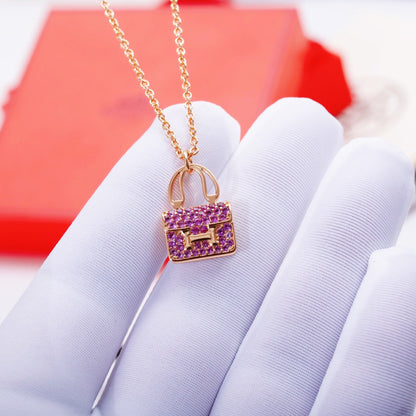 [KELA]CONSTANCE PEDANT PURPLE DIAMOND NECKLACE