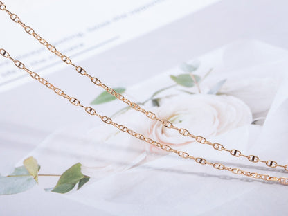 [KELA]ECHAPPEE NECKLACE ROSE GOLD