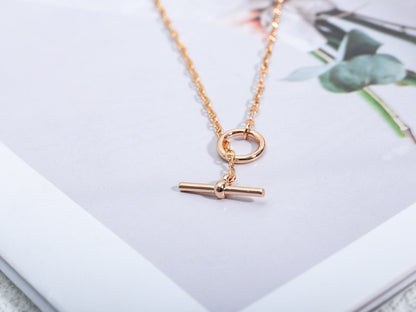 [KELA]ECHAPPEE NECKLACE ROSE GOLD