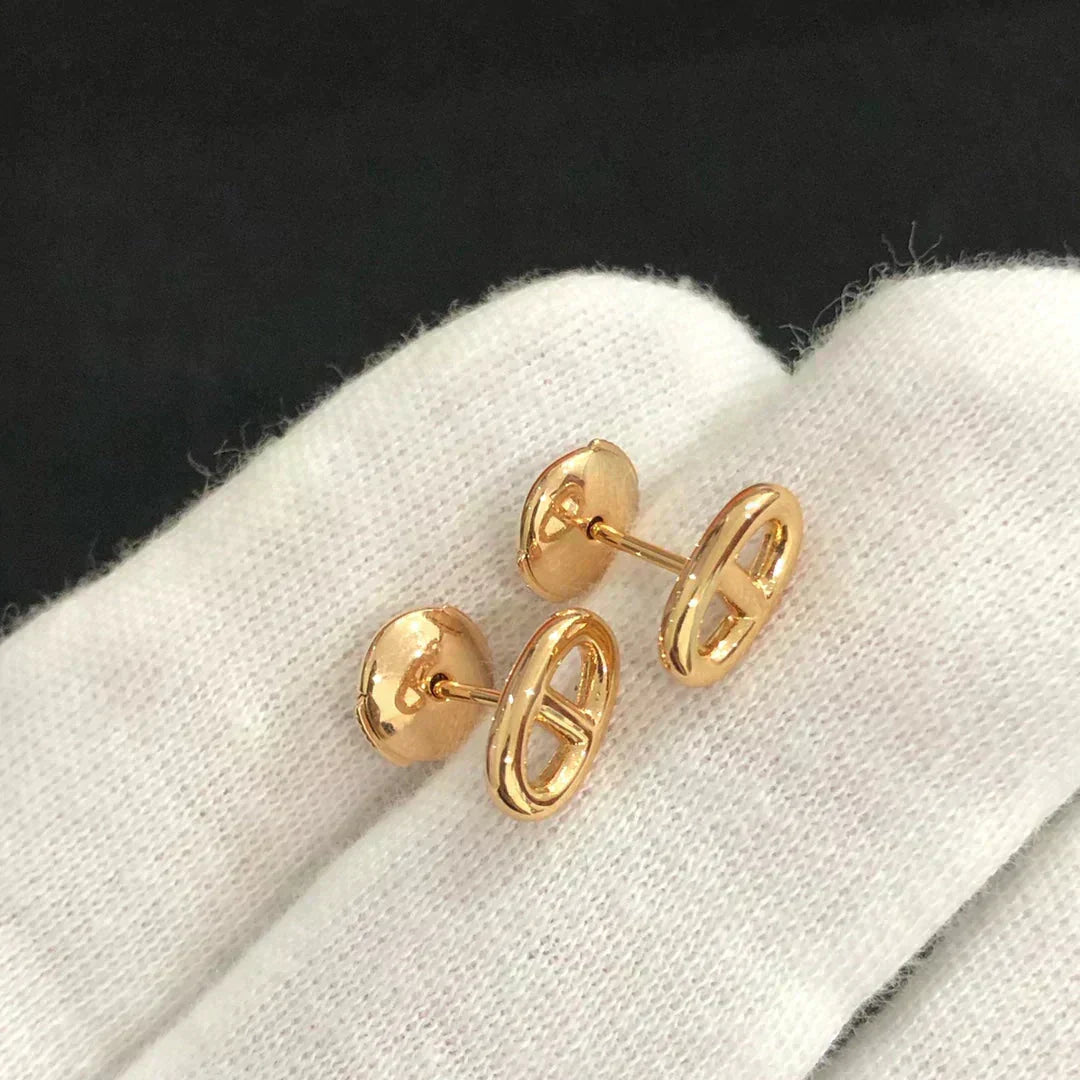 [KELA]CHAINE SMALL EARRINGS GOLD AND SILVER