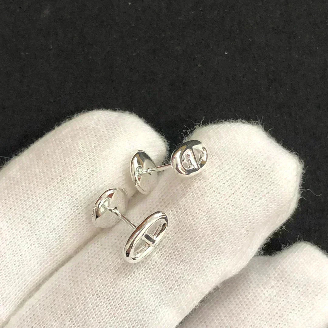 [KELA]CHAINE SMALL EARRINGS GOLD AND SILVER