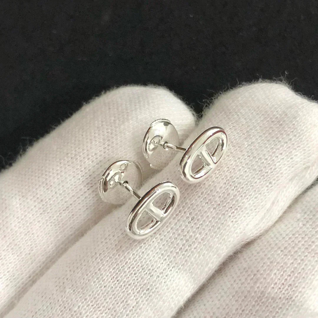 [KELA]CHAINE SMALL EARRINGS GOLD AND SILVER