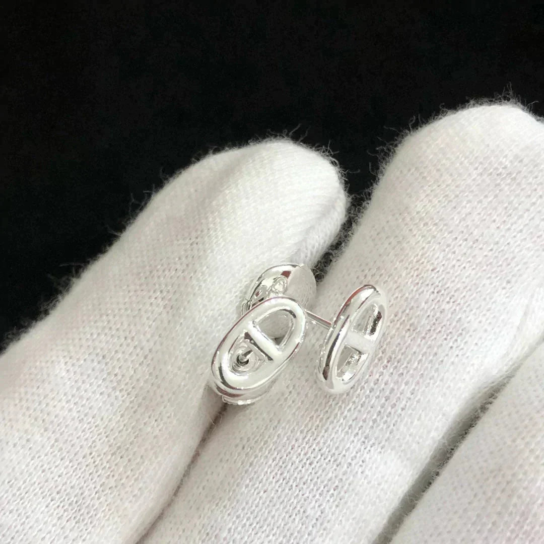 [KELA]CHAINE SMALL EARRINGS GOLD AND SILVER