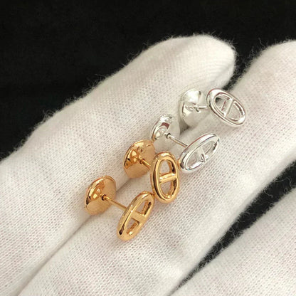 [KELA]CHAINE SMALL EARRINGS GOLD AND SILVER
