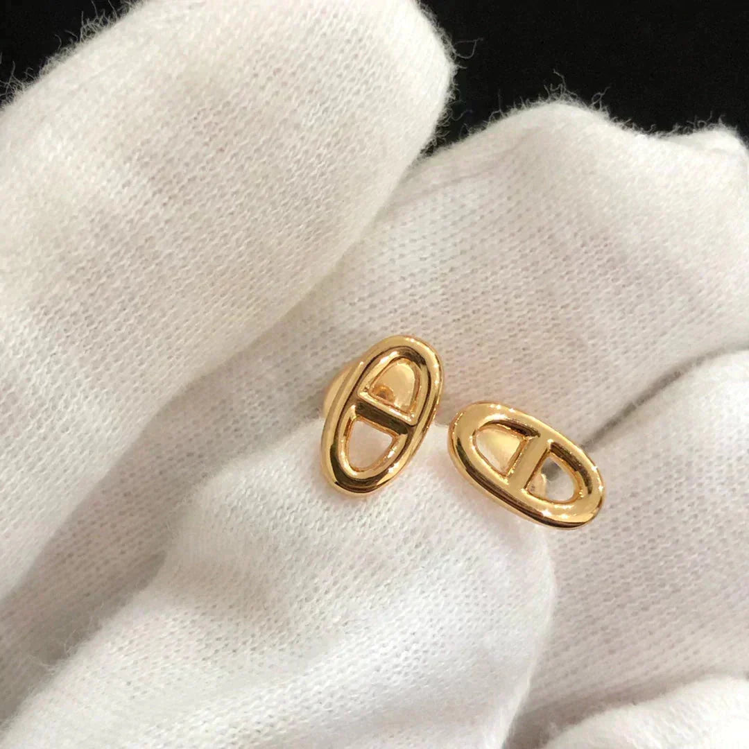 [KELA]CHAINE SMALL EARRINGS GOLD AND SILVER