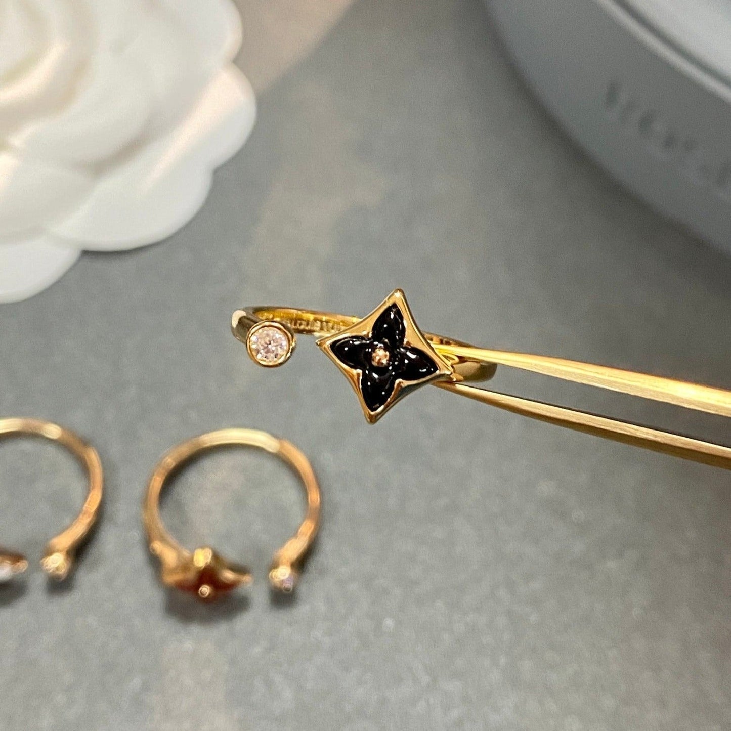 [KELA]STAR 1 DIAMOND OPEN RING