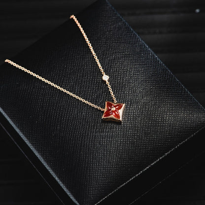 [KELA]STAR NECKLACE ROSE GOLD 1 DIAMOND