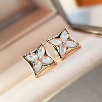 [KELA]STAR MOP ROSE GOLD EARRINGS