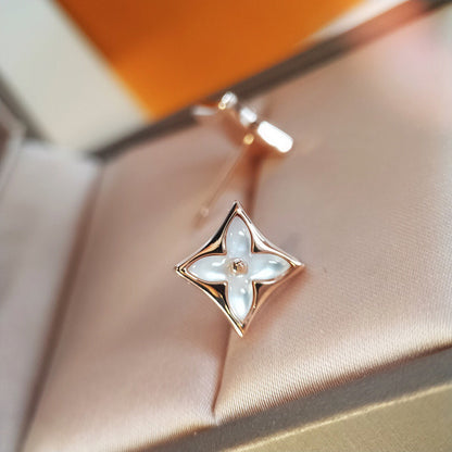 [KELA]STAR MOP ROSE GOLD EARRINGS