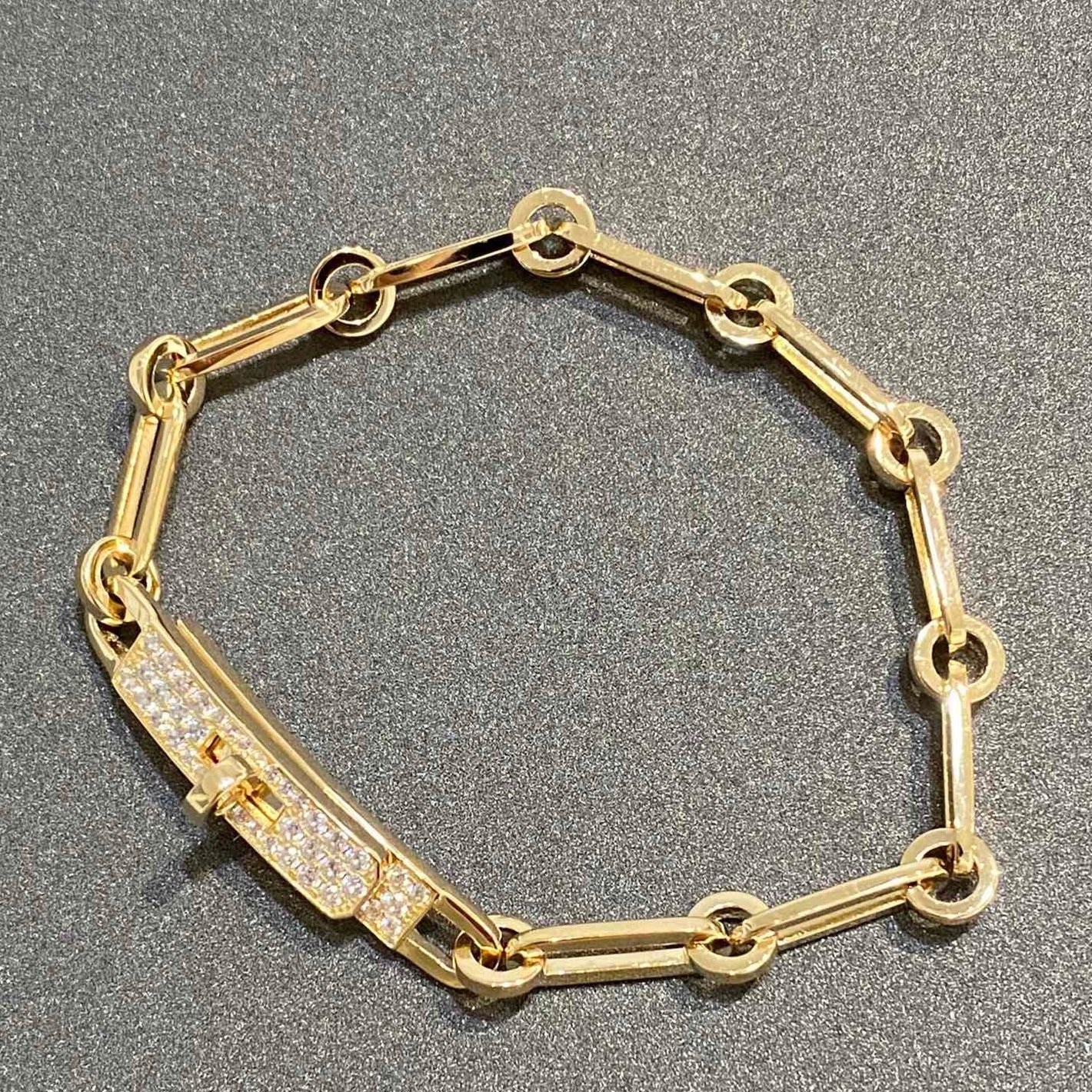 [KELA]CHAINE BRACELET SMALL MODEL DIAMOND