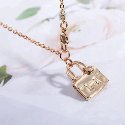 [KELA]AMULETTE PEDANT ROSE GOLD NECKLACE