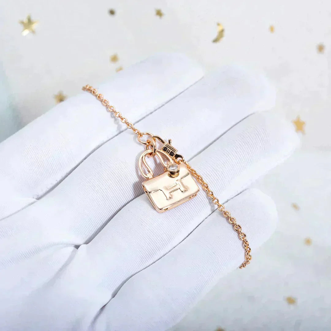 [KELA]AMULETTE PEDANT ROSE GOLD NECKLACE