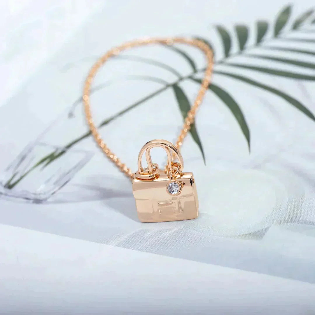 [KELA]AMULETTE PEDANT ROSE GOLD NECKLACE