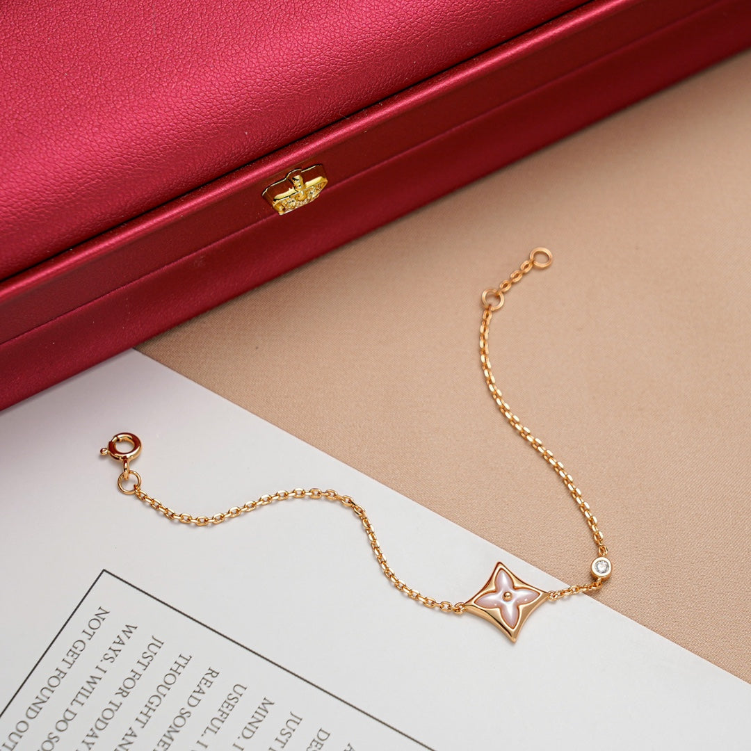 [KELA]STAR 1 DIAMOND ROSE GOLD BRACELET