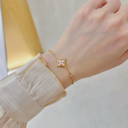 [KELA]STAR 1 DIAMOND ROSE GOLD BRACELET