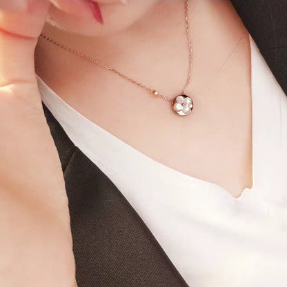 [KELA]SUN MOP GOLD 1 DIAMOND NECKLACE