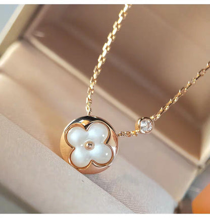 [KELA]SUN MOP GOLD 1 DIAMOND NECKLACE