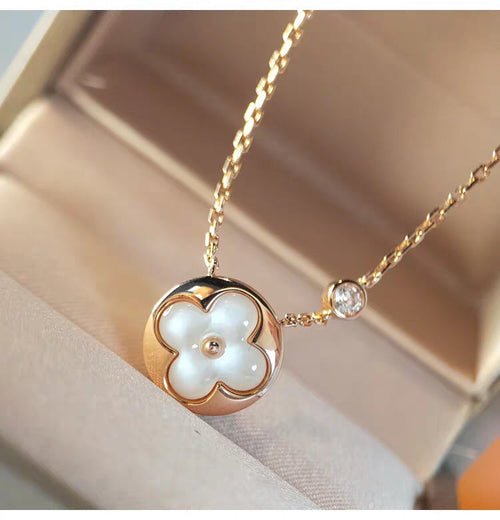 [KELA]SUN MOP GOLD 1 DIAMOND NECKLACE