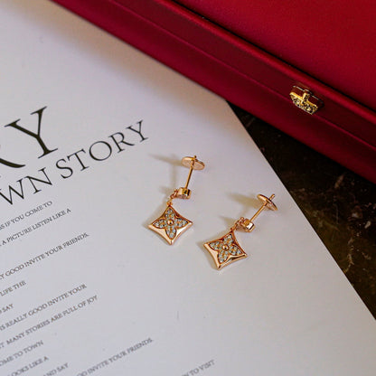[KELA]STAR DIAMONDS EARRINGS GOLD