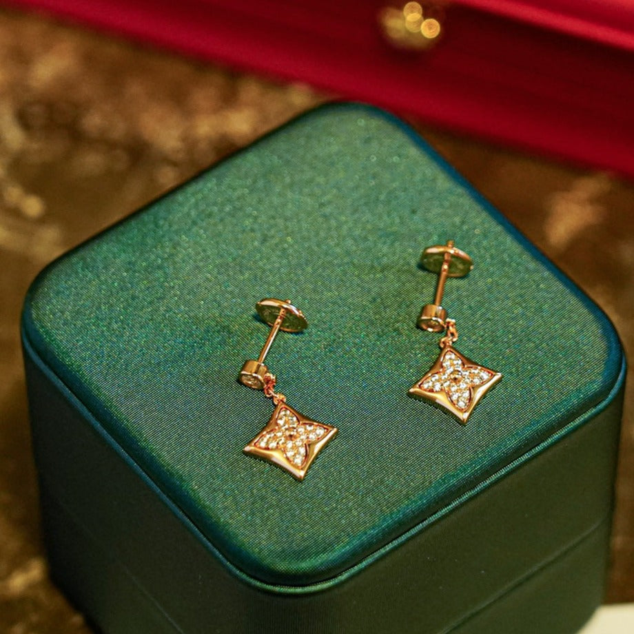 [KELA]STAR DIAMONDS EARRINGS GOLD
