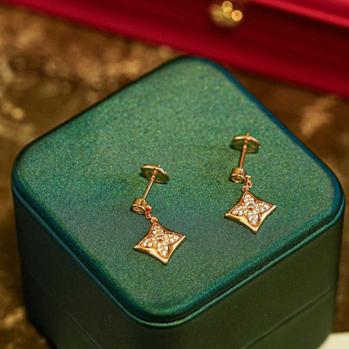 [KELA]STAR DIAMONDS EARRINGS GOLD