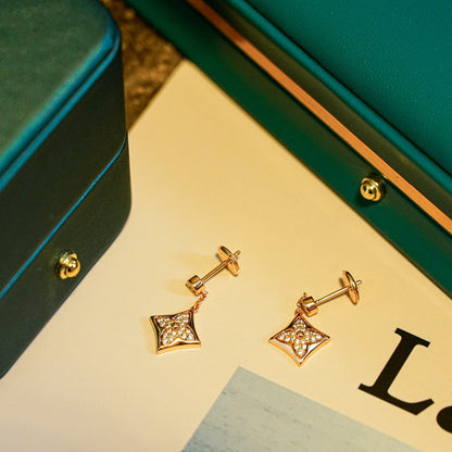[KELA]STAR DIAMONDS EARRINGS GOLD