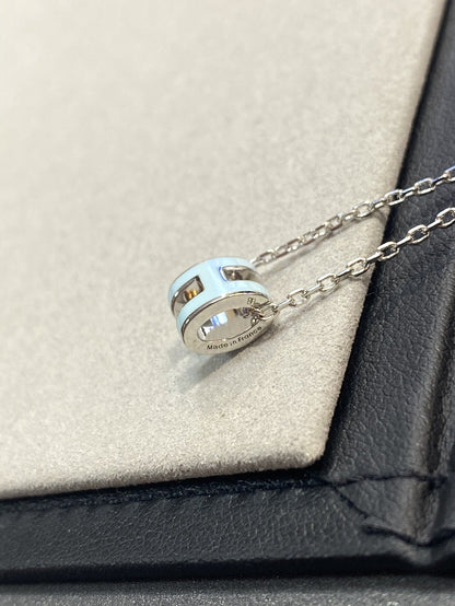 [KELA]POP H LIGHT BLUE NECKLACE